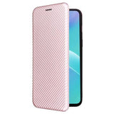 OnePlus Nord 2T Flip Cover - Karbonfiber - Rødguld