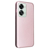 OnePlus Nord 2T Flip Cover - Karbonfiber - Rødguld