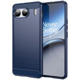 OnePlus Nord 4 Børstet TPU Cover - Karbonfiber - Blå