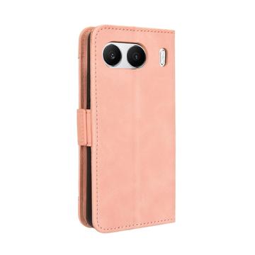 OnePlus Nord 4 Pung Cover med Kortholder - Pink