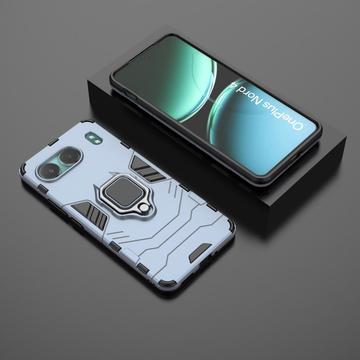 OnePlus Nord 4 Hybrid Cover med Ring Holder - Blå