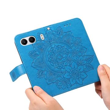 OnePlus Nord 4 Mandala Serie Pung Etui - Blå