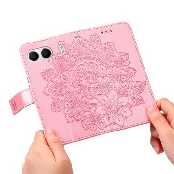 OnePlus Nord 4 Mandala Serie Pung Etui - Rødguld
