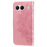 OnePlus Nord 4 Mandala Serie Pung Etui - Rødguld