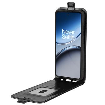 OnePlus Nord 4 Vertikal Flip Cover med Kortholder - Sort