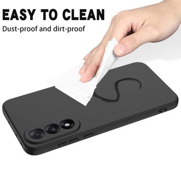 OnePlus Nord 5 Flydende silikone cover med håndrem - sort