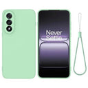 OnePlus Nord 5 Flydende silikone cover med håndrem - grøn