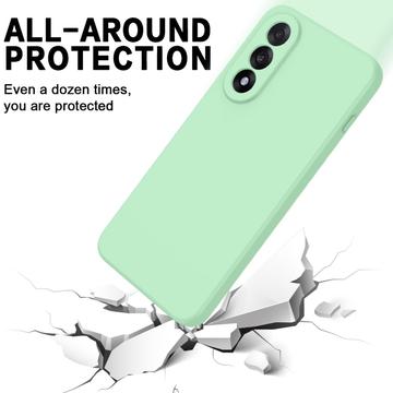 OnePlus Nord 5 Flydende silikone cover med håndrem - grøn