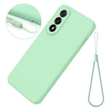 OnePlus Nord 5 Flydende silikone cover med håndrem - grøn