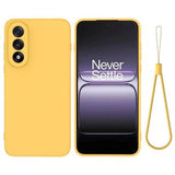 OnePlus Nord 5 Flydende silikone cover med håndrem - gul