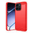 OnePlus Nord 6/Turbo 6/6V Børstet TPU Cover - Karbonfiber - rød