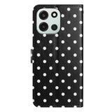 OnePlus Nord 6 Pung Etui med Prikket Mønster - Sort