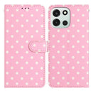 OnePlus Nord 6 Pung Etui med Prikket Mønster - Pink