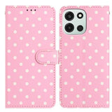 OnePlus Nord 6 Pung Etui med Prikket Mønster - Pink