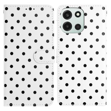 OnePlus Nord 6 Pung Etui med Prikket Mønster - Hvid