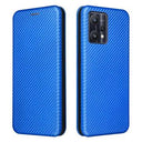 OnePlus Nord CE 2 Lite 5G Flip Cover - Karbonfiber - Blå