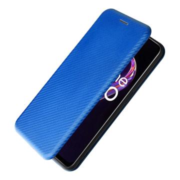 OnePlus Nord CE 2 Lite 5G Flip Cover - Karbonfiber - Blå