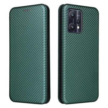 OnePlus Nord CE 2 Lite 5G Flip Cover - Karbonfiber - Grøn