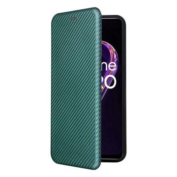 OnePlus Nord CE 2 Lite 5G Flip Cover - Karbonfiber - Grøn
