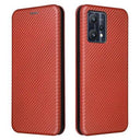 OnePlus Nord CE 2 Lite 5G Flip Cover - Karbonfiber - Orange