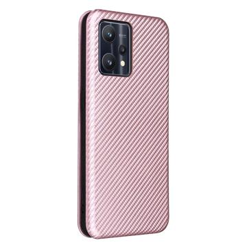 OnePlus Nord CE 2 Lite 5G Flip Cover - Karbonfiber - Rødguld