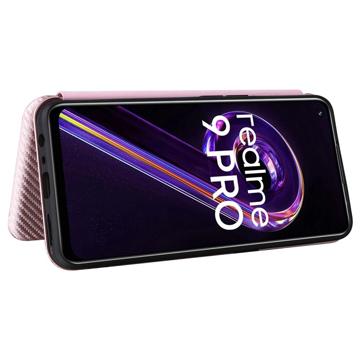 OnePlus Nord CE 2 Lite 5G Flip Cover - Karbonfiber - Rødguld