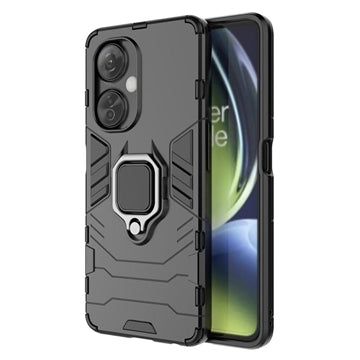 OnePlus Nord CE 3 Lite/N30 Hybrid Cover med Ring Holder - Sort