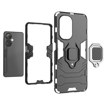 OnePlus Nord CE 3 Lite/N30 Hybrid Cover med Ring Holder - Sort