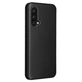 OnePlus Nord CE 5G Flip Cover - Karbonfiber - Sort