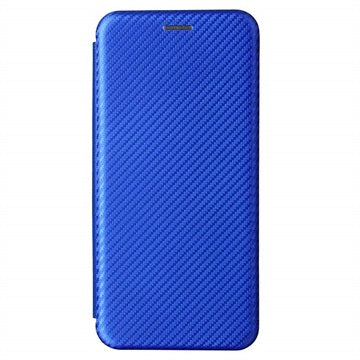 OnePlus Nord CE 5G Flip Cover - Karbonfiber - Blå