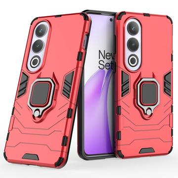 OnePlus Nord CE4/Ace 3V Hybrid Cover med Ring Holder - Rød