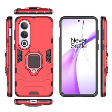 OnePlus Nord CE4/Ace 3V Hybrid Cover med Ring Holder - Rød