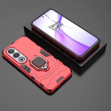 OnePlus Nord CE4/Ace 3V Hybrid Cover med Ring Holder - Rød