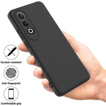 OnePlus Nord CE4/Ace 3V Liquid Silikone Cover med Strop - Sort