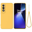 OnePlus Nord CE4/Ace 3V Liquid Silikone Cover med Strop - Gul