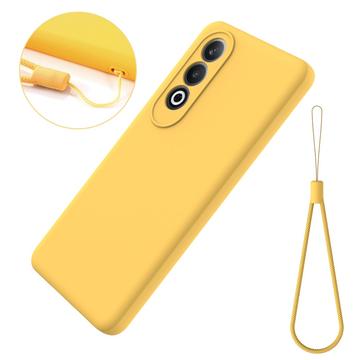 OnePlus Nord CE4/Ace 3V Liquid Silikone Cover med Strop - Gul