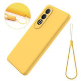 OnePlus Nord CE4/Ace 3V Liquid Silikone Cover med Strop - Gul