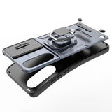 OnePlus Nord CE4 Lite/Oppo K12x Roterende Ring Hybrid Cover med Kameraskjold - Grå