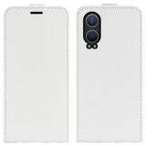 OnePlus Nord CE4 Lite/Oppo K12x Vertikal Flip Taske med Kortholder - Hvid