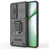 OnePlus Nord CE4 Roterende Ring Hybrid Cover med Kameraskjold - Sort