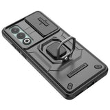 OnePlus Nord CE4 Roterende Ring Hybrid Cover med Kameraskjold - Sort