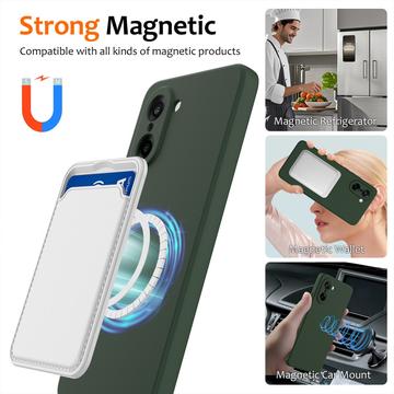 OnePlus Nord CE5 Liquid Silikone Cover - MagSafe Kompatibel - Mørkegrøn