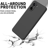 OnePlus Nord CE5 Flydende silikone cover med håndrem - sort