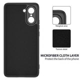OnePlus Nord CE5 Flydende silikone cover med håndrem - sort
