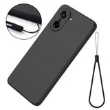 OnePlus Nord CE5 Flydende silikone cover med håndrem - sort