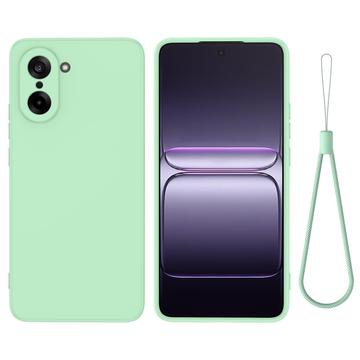 OnePlus Nord CE5 Flydende silikone cover med håndrem - grøn