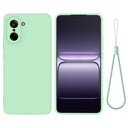 OnePlus Nord CE5 Flydende silikone cover med håndrem - grøn