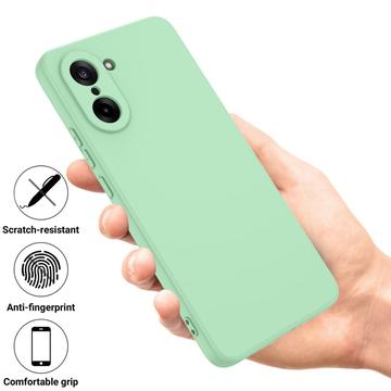 OnePlus Nord CE5 Flydende silikone cover med håndrem - grøn