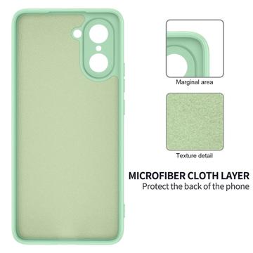 OnePlus Nord CE5 Flydende silikone cover med håndrem - grøn