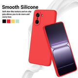 OnePlus Nord CE5 Flydende silikone cover med håndrem - rød